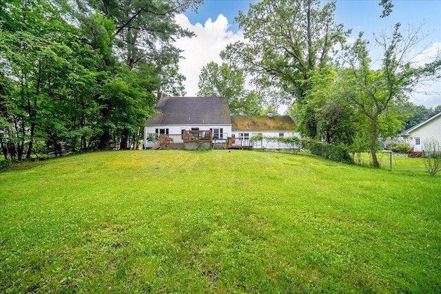17 Seaman Rd, Poughkeepsie, NY 12601 - view of yard featuring a deck