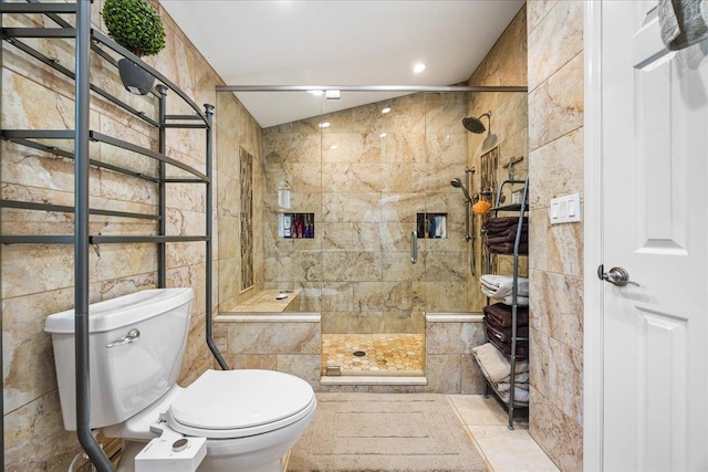 17 Acorn Rd, East Rockaway, NY 11518 - bathroom featuring tile walls and a tile shower
