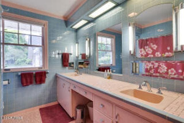 312 E Ann St, Milford, PA 18337 - full bathroom featuring vanity and crown molding