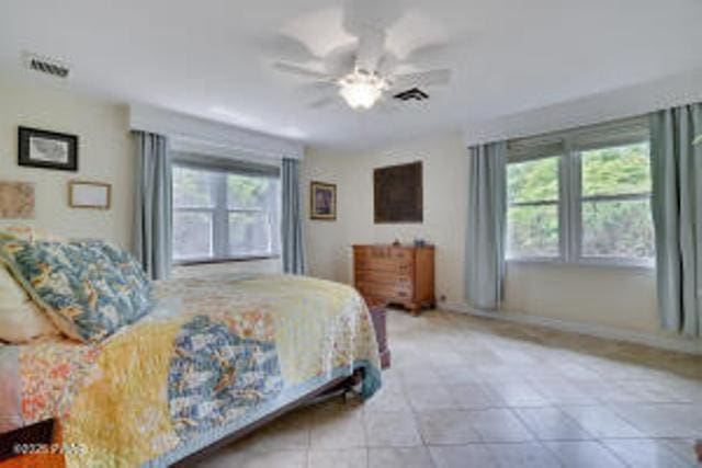 312 E Ann St, Milford, PA 18337 - bedroom with baseboards and a ceiling fan