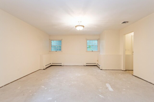 2 Demarest Rd, Chestnut Ridge, NY 10977 - empty room with a baseboard heating unit and concrete flooring