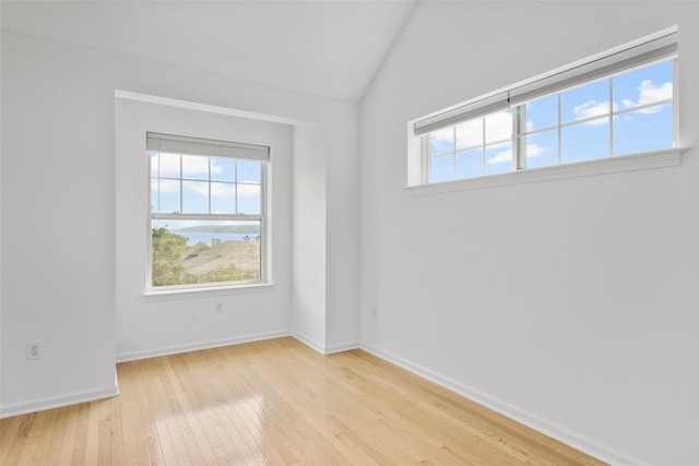 402 Waterview Dr, Poughkeepsie, NY 12601 - empty room with light wood-style flooring and lofted ceiling