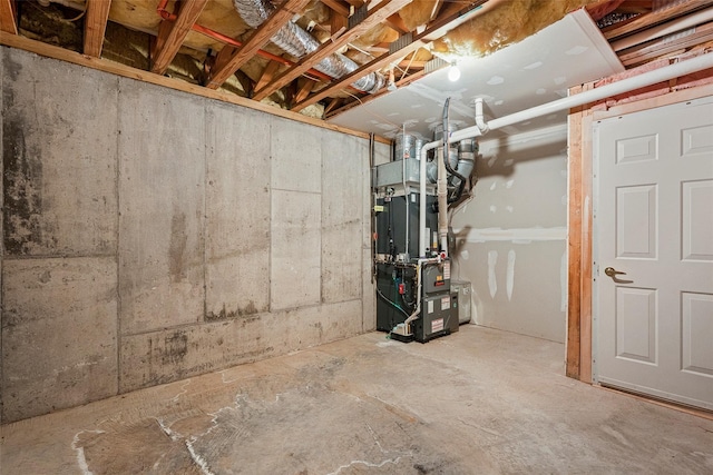 402 Waterview Dr, Poughkeepsie, NY 12601 - unfinished basement with heating unit