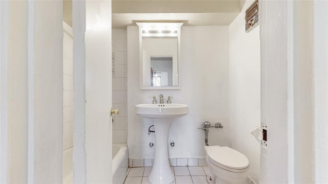8420 153rd Ave Unit 6H, Howard Beach, NY 11414 - bathroom with tile patterned floors and bathtub / shower combination