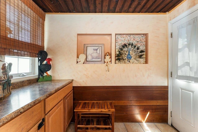 2 Croydon Dr, North Bellmore, NY 11710 - interior space with wooden ceiling and crown molding