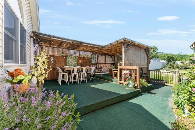 2 Croydon Dr, North Bellmore, NY 11710 - view of patio with a deck