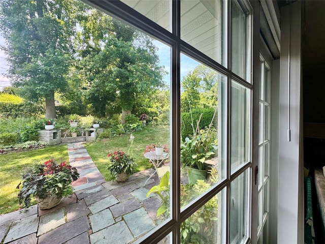 48 Marlene Dr, Syosset, NY 11791 - view of unfurnished sunroom