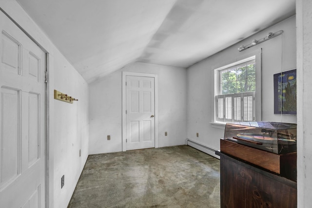 2 Gerri Ct, Wallkill, NY 12589 - bonus room with a baseboard radiator, vaulted ceiling, and carpet