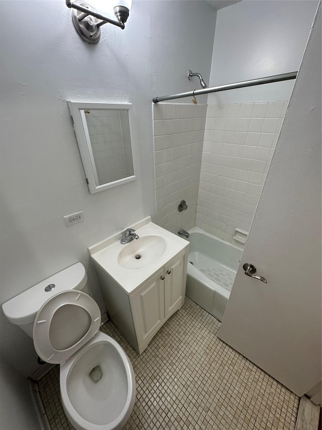 15038 Union Tpke Unit 3D, Kew Garden Hills, NY 11367 - bathroom with vanity, washtub / shower combination, and tile patterned flooring