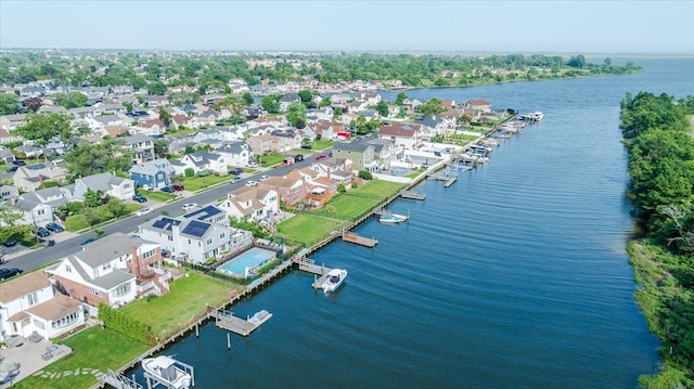3478 Woodward St, Oceanside, NY 11572 - aerial overview of property's location featuring a large body of water and nearby suburban area