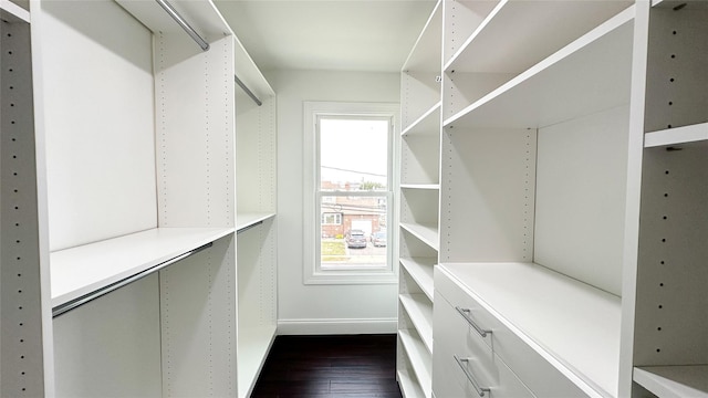 102 Surf Rd, Lindenhurst, NY 11757 - spacious closet featuring dark wood-style floors