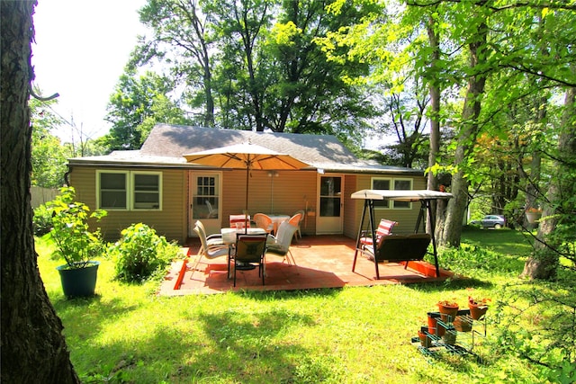 3155 Lexington Ave Unit 18Ab, Mohegan Lake, NY 10567 - back of house with a patio area and a yard