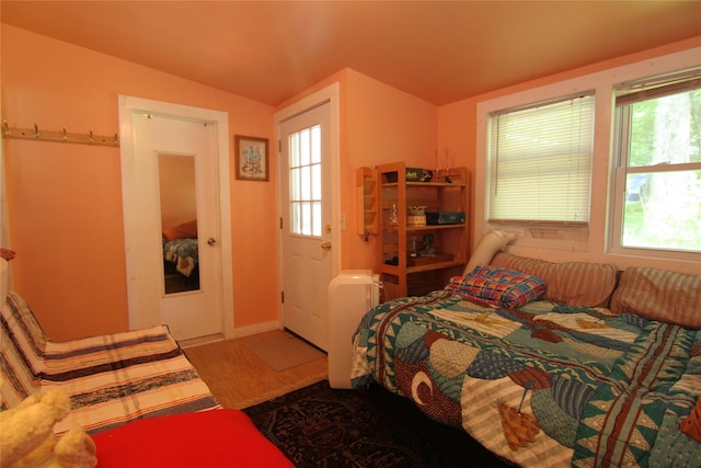 3155 Lexington Ave Unit 18Ab, Mohegan Lake, NY 10567 - bedroom with vaulted ceiling and wood finished floors