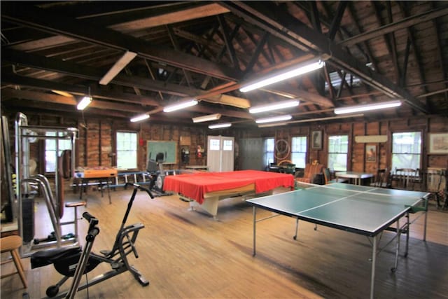 3155 Lexington Ave Unit 18Ab, Mohegan Lake, NY 10567 - game room featuring billiards and wood finished floors