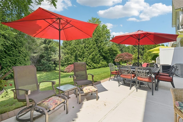 17 Meadow Pond Cir, Miller Place, NY 11764 - view of patio / terrace featuring outdoor dining area