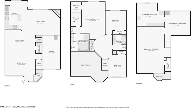 17 Meadow Pond Cir, Miller Place, NY 11764 - view of floor plan / room layout