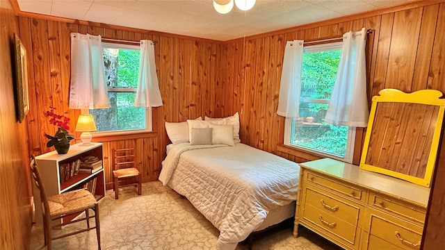 3300 Baker St Unit 16, Mohegan Lake, NY 10547 - bedroom with wood walls