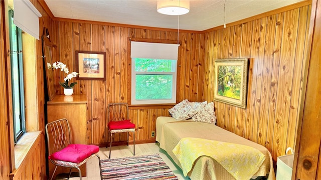 3300 Baker St Unit 16, Mohegan Lake, NY 10547 - living area with wood walls and wood finished floors