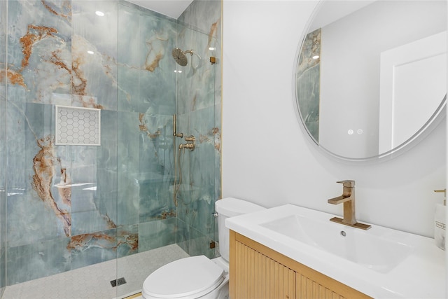 17 Chelsea Pl, Dix Hills, NY 11746 - full bath featuring a marble finish shower and vanity