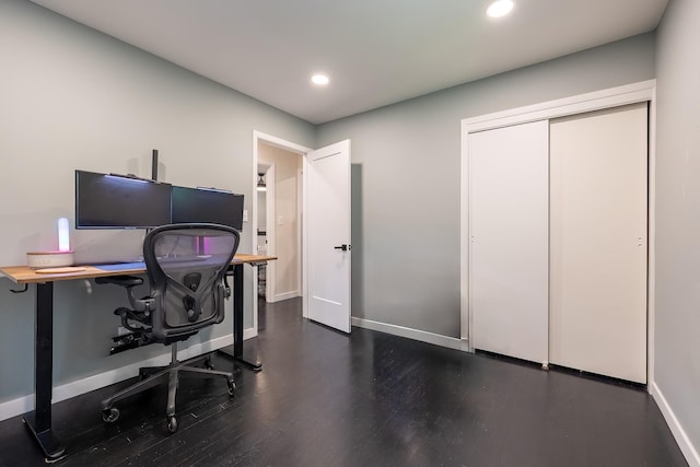 29 Meadow Ln, Chappaqua, NY 10514 - home office with wood finished floors and recessed lighting