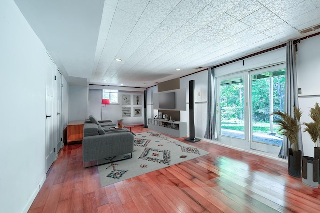 29 Meadow Ln, Chappaqua, NY 10514 - living room with wood-type flooring and baseboards