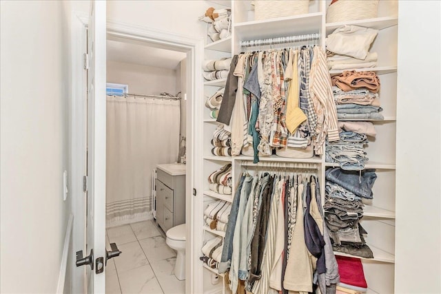 104 S Village Ave S Unit 1F, Rockville Centre, NY 11570 - spacious closet with marble finish floors
