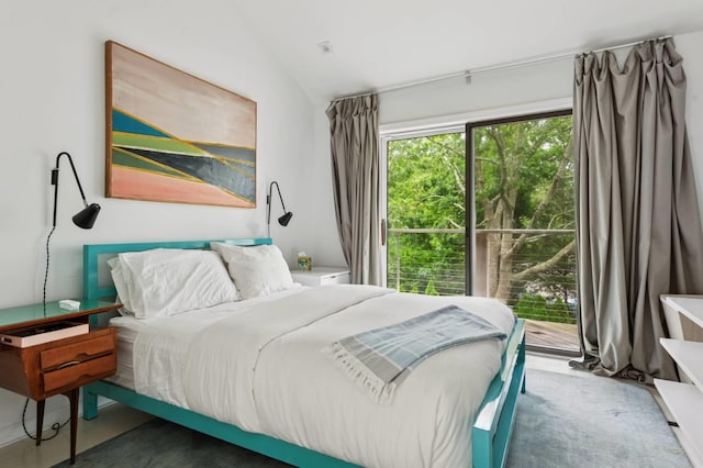 55C Shore Rd, Shelter Island, NY 11964 - bedroom featuring lofted ceiling