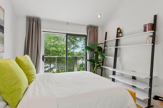 55C Shore Rd, Shelter Island, NY 11964 - bedroom featuring recessed lighting and vaulted ceiling
