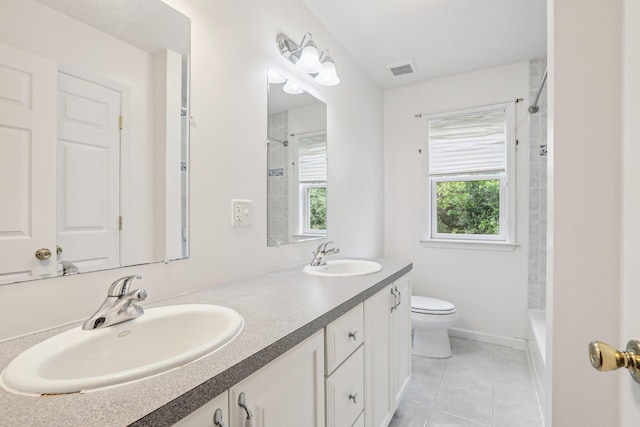 37 Baxter Rd, Pawling, NY 12564 - full bath featuring tile patterned flooring, double vanity, and bathing tub / shower combination