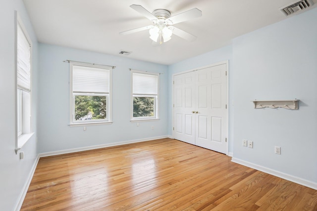 37 Baxter Rd, Pawling, NY 12564 - unfurnished bedroom with light wood-style flooring, a closet, and ceiling fan
