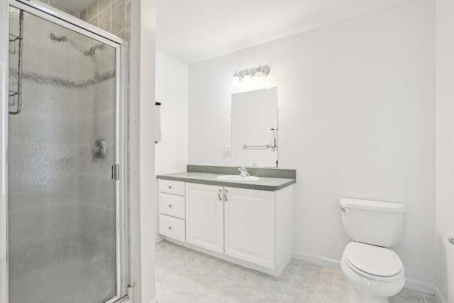 37 Baxter Rd, Pawling, NY 12564 - bathroom with vanity, a stall shower, and tile patterned floors
