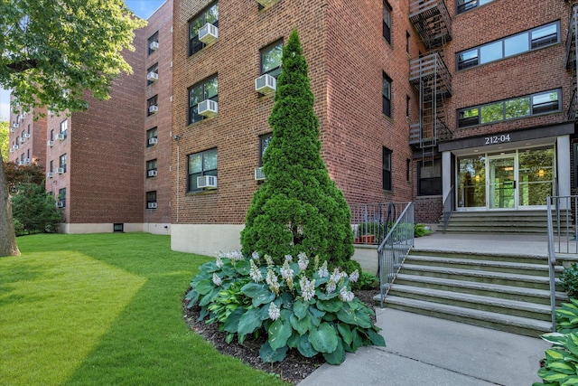 212-04 75th Ave Unit 4J, Bayside, NY 11364 - view of building exterior with cooling unit