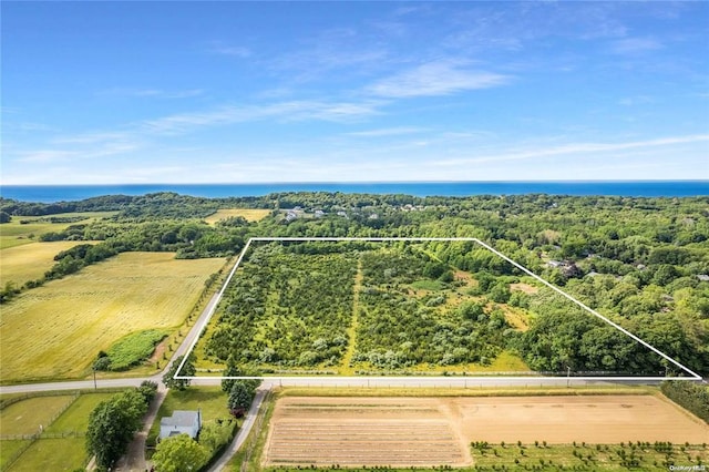 4935 Bergen Ave, Mattituck, NY 11952 - overview of rural landscape featuring property boundaries highlighted