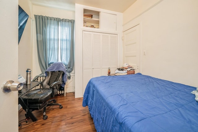 845 Kinsella St, Bronx, NY 10462 - bedroom with wood finished floors and a closet