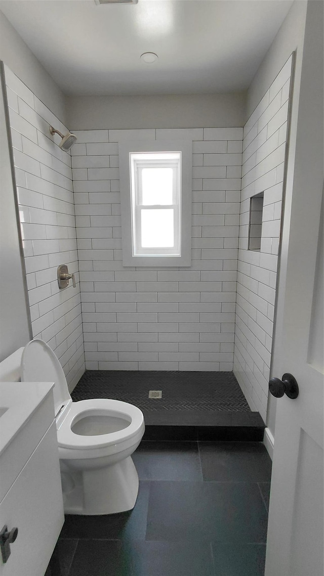 117-36 165th St, Jamaica, NY 11434 - bathroom featuring a shower stall, vanity, and tile patterned floors