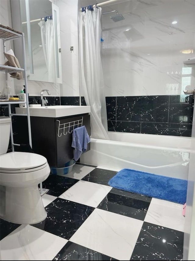 142-38 37th Ave Unit 8B, Flushing, NY 11368 - full bathroom with shower / bathtub combination with curtain and vanity