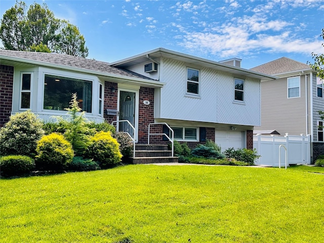 16 Warren Dr, Syosset, NY 11791 - tri-level home with brick siding and a garage