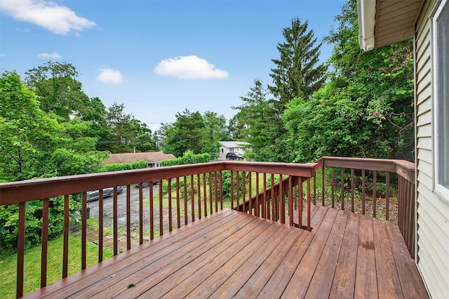 15 Claremont Trl, Monroe, NY 10950 - wooden terrace featuring view of wooded area