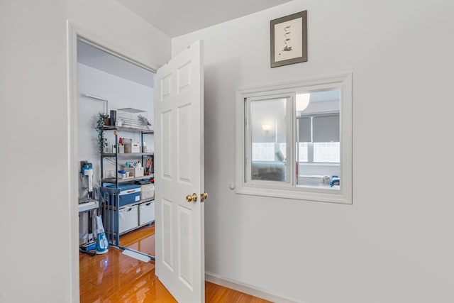 102-30 66th Rd Unit 5K, Forest Hills, NY 11375 - hall featuring wood finished floors and baseboards