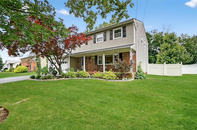 8 Argow Pl, Nanuet, NY 10954 - view of front of house with an attached garage and a porch
