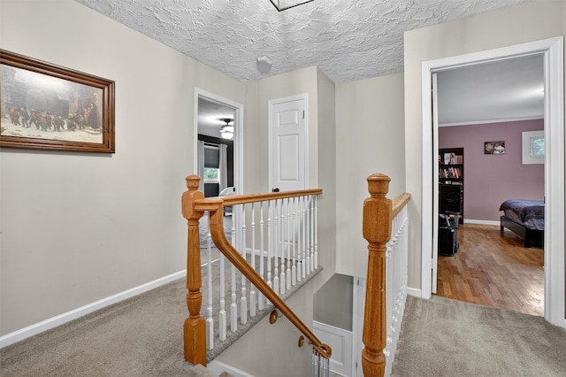 8 Argow Pl, Nanuet, NY 10954 - hall with an upstairs landing and carpet flooring
