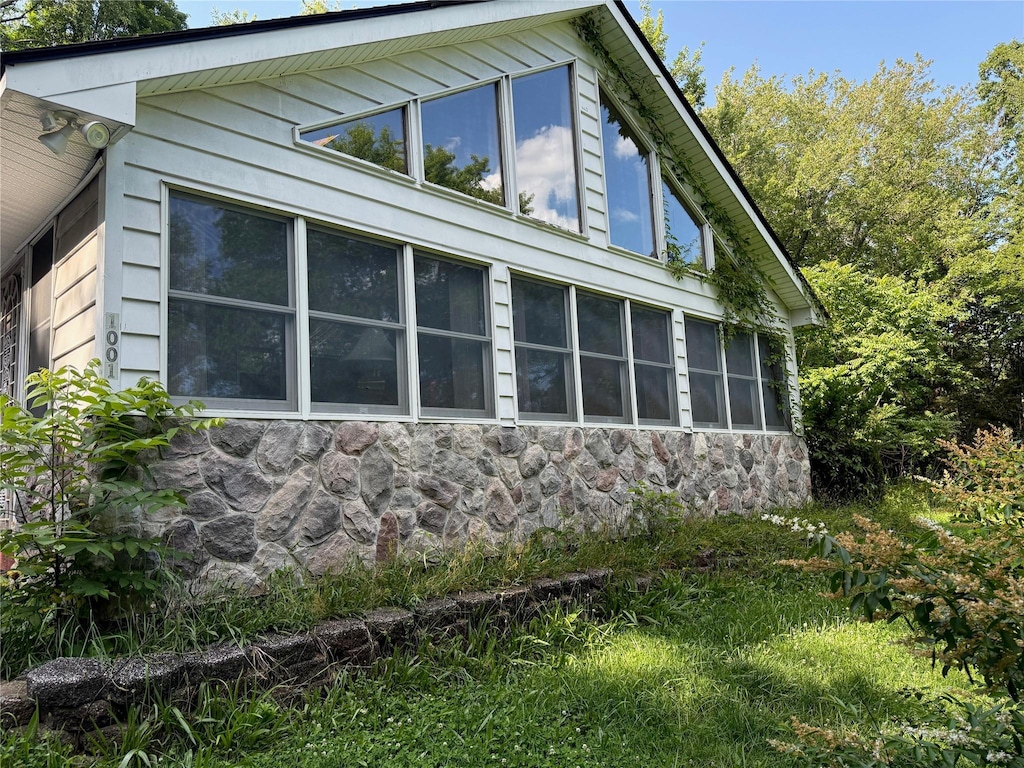 1001 County Route 12, Slate Hill, NY 10958 - view of side of home featuring stone siding