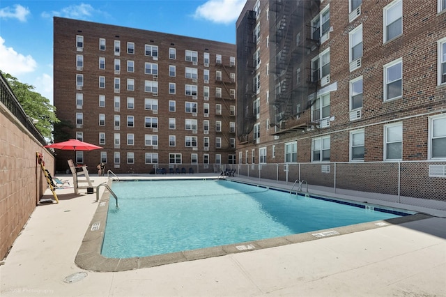 46-01 39th Ave Unit 303, Sunnyside, NY 11104 - community pool featuring a patio area