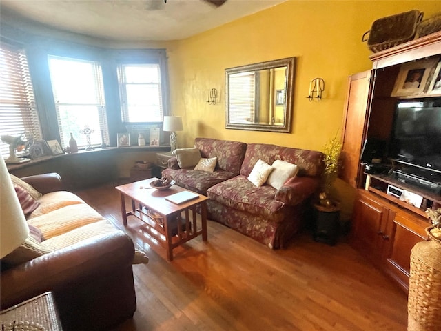 7863 79th Ln, Glendale, NY 11385 - living area with wood finished floors