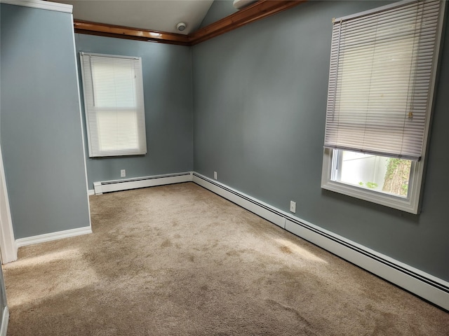 26 Long Beach Dr, Sound Beach, NY 11789 - unfurnished room with carpet floors and lofted ceiling