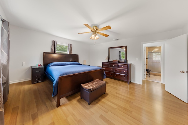162 Airport Rd, New Hampton, NY 10958 - bedroom with light wood-style floors and ceiling fan