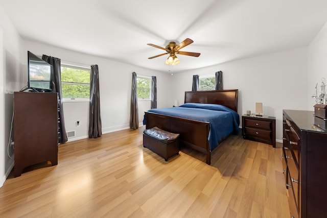 162 Airport Rd, New Hampton, NY 10958 - bedroom featuring light wood-type flooring and ceiling fan