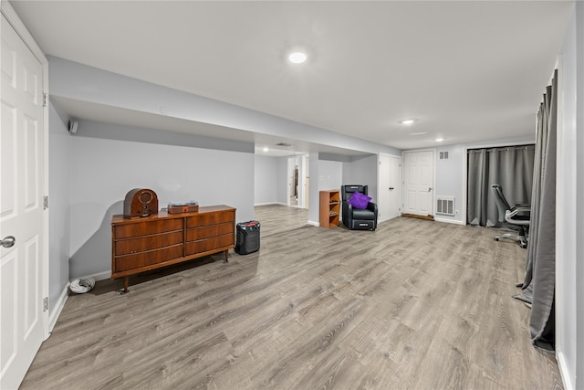 162 Airport Rd, New Hampton, NY 10958 - finished basement featuring recessed lighting and light wood-type flooring