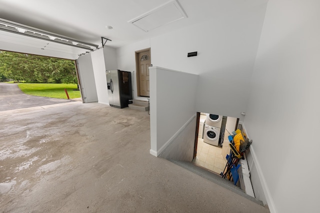 162 Airport Rd, New Hampton, NY 10958 - garage with stainless steel fridge