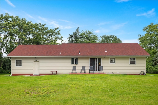 162 Airport Rd, New Hampton, NY 10958 - back of house with a lawn and a patio